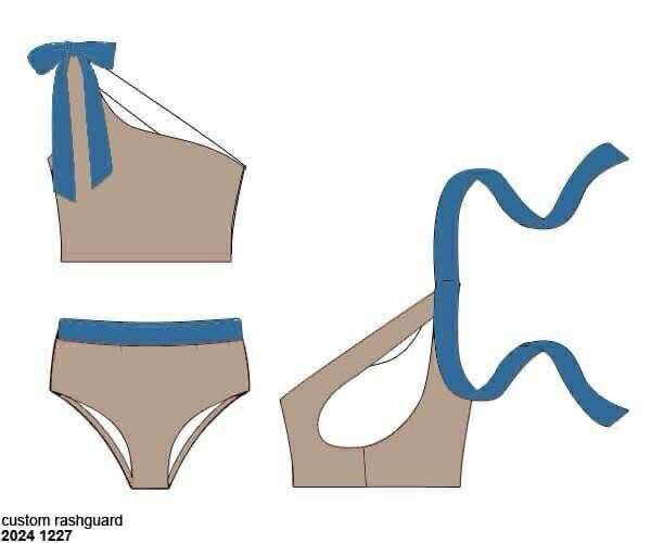 Pre Order 136: Driftwood- Mom Rashgaurd 2pc Swimsuit