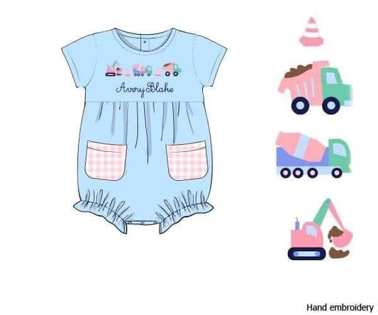 Pre Order 139: French Knot Construction- Girls Knit Bubble