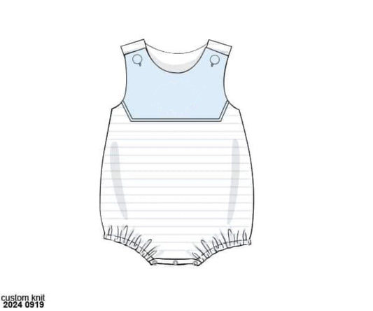 RTS: Izzy Floral & Stripes- Boy Bubble