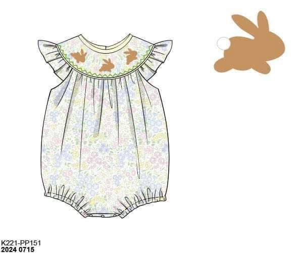 RTS: DEFECT- Reese’s Bunnies- Girls Woven Bubble