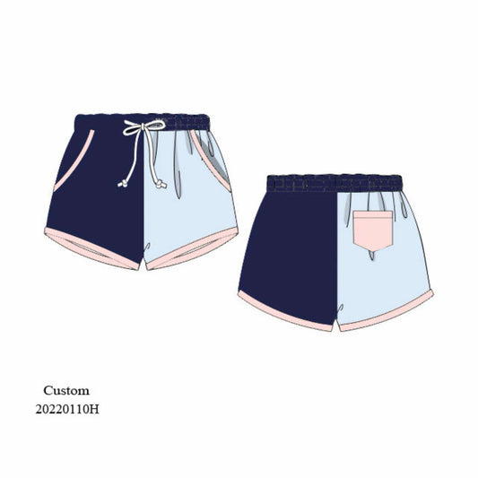 RTS: Navy Swim- Boys Woven Shortie Swim Shorts