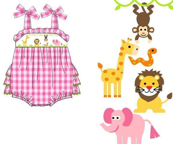 Throwback Pre Order: Zoo Crew- Girls Woven Bubble
