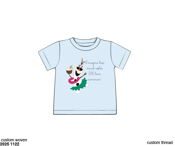 RTS: Character Collection- Boys Summer Snowman Shirt