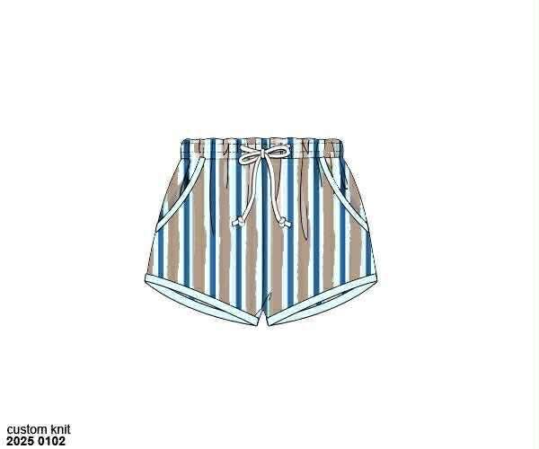 Pre Order 136: Driftwood- Boys Woven Swim Shorties