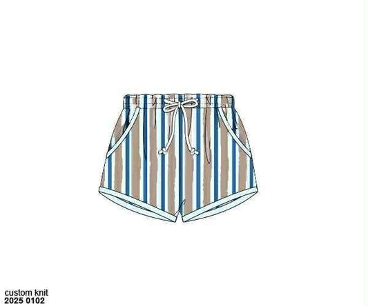 Pre Order 136: Driftwood- Boys Woven Swim Shorties