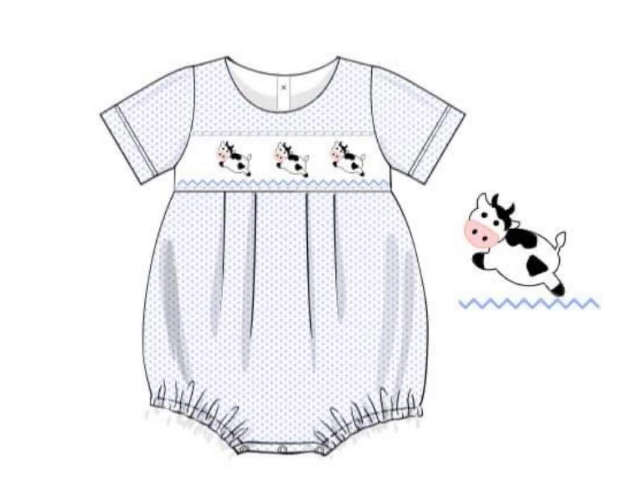 Throwback Pre Order: Moo Cow- Boys Knit Bubble