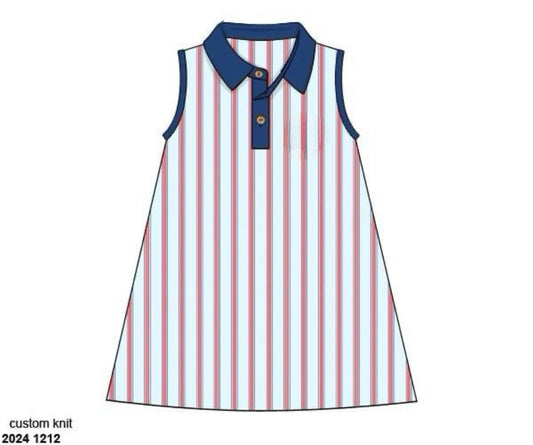 RTS: Patriot Stripe - Mom/Mini Knit Dress