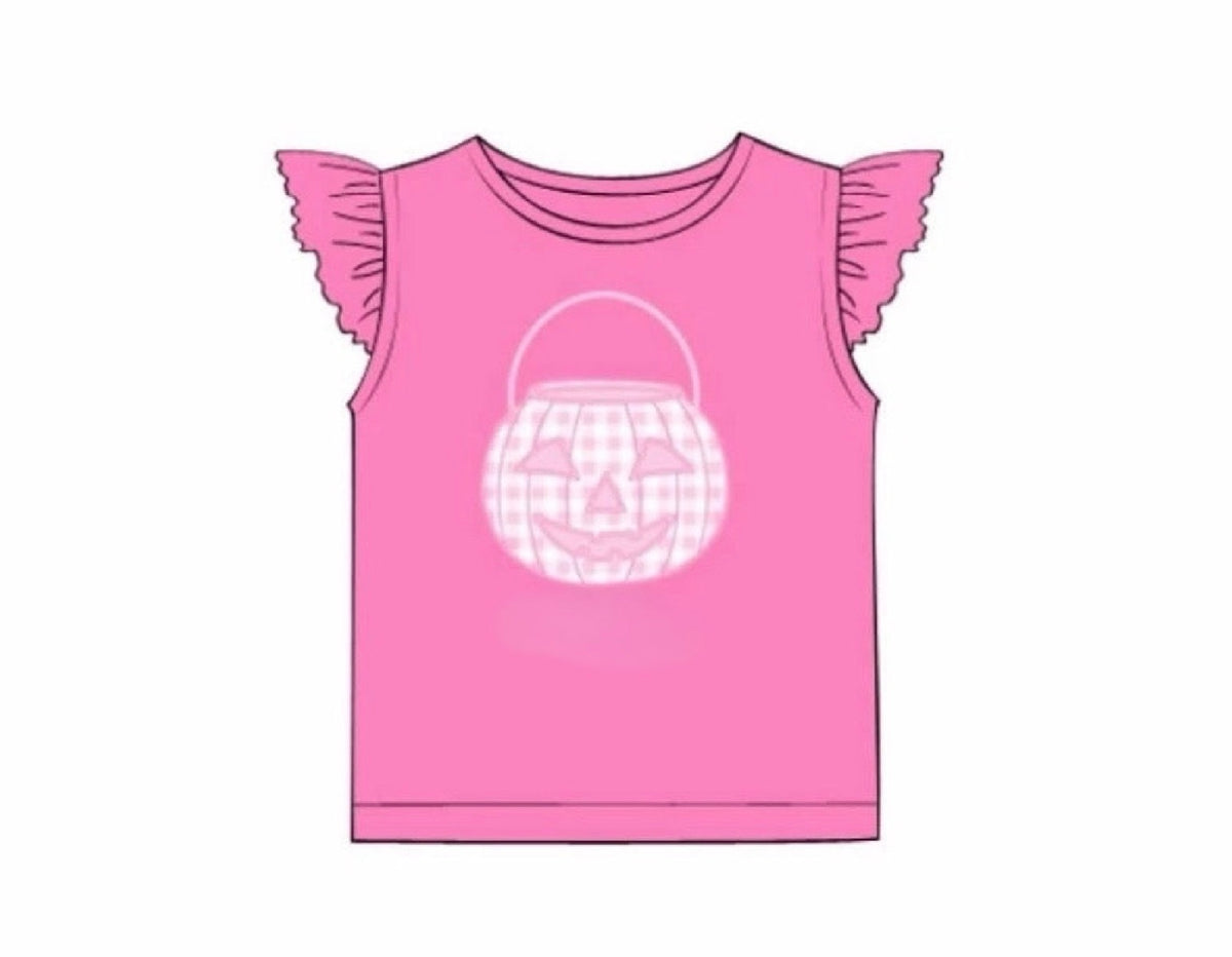 RTS: Halloween Shirt Only- Candy Bucket Girls Shirt