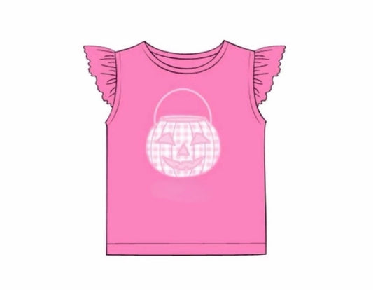 RTS: Halloween Shirt Only- Candy Bucket Girls Shirt