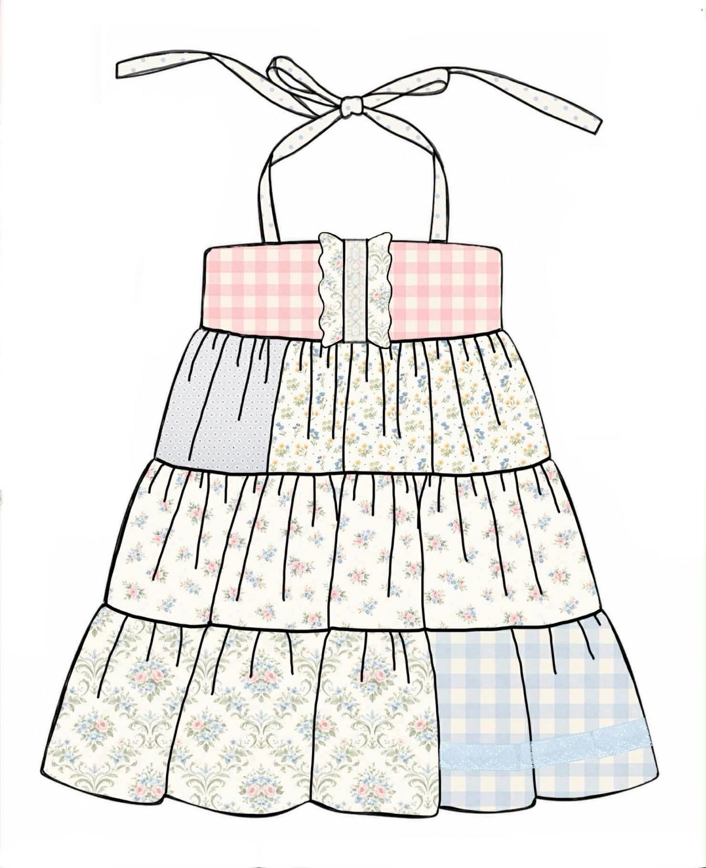 Honey 3 Homestead- Flowers: Mom/Mini Floral Woven Maxi Dress