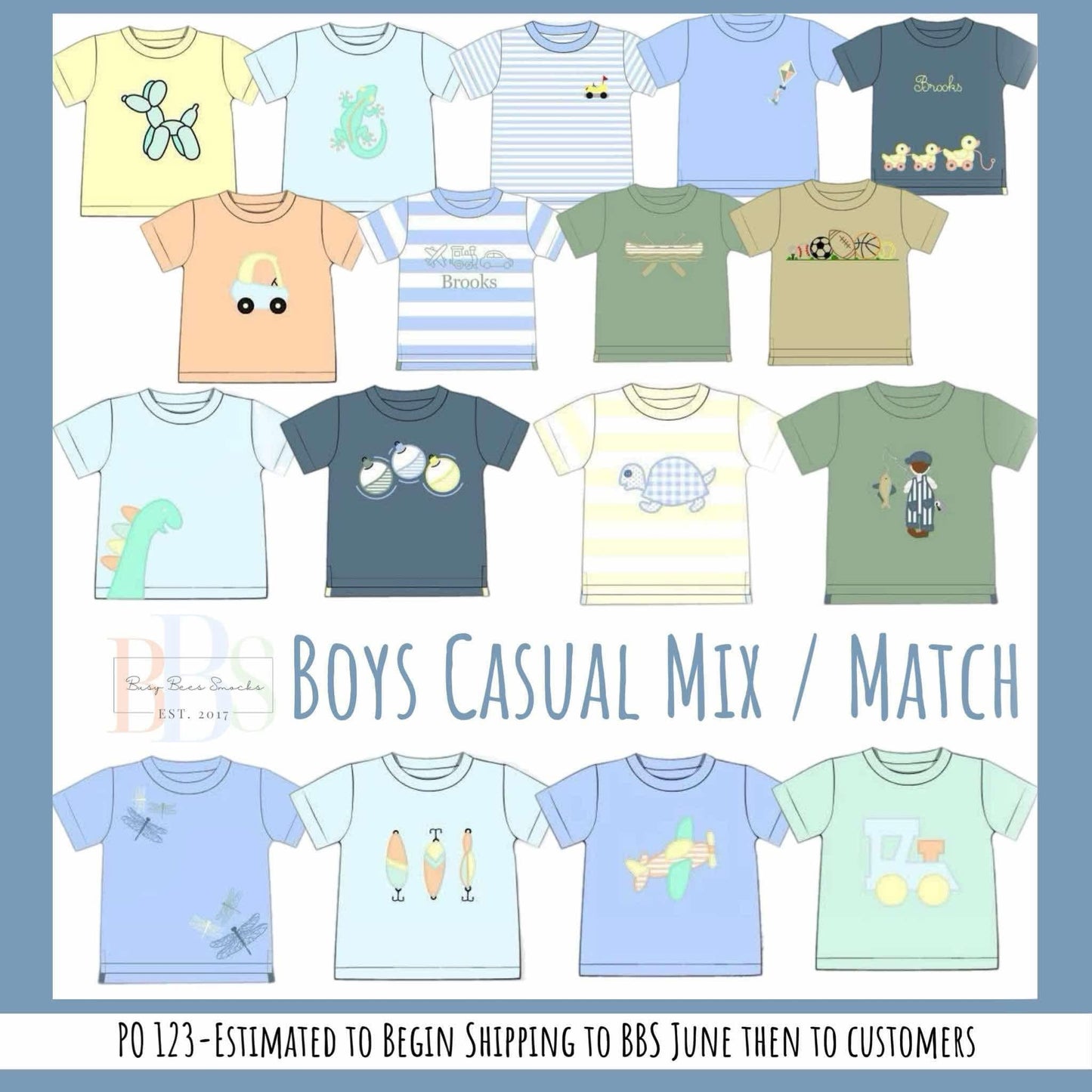 RTS: Boys Casual Mix & Match- Knit Bobbers Shirt