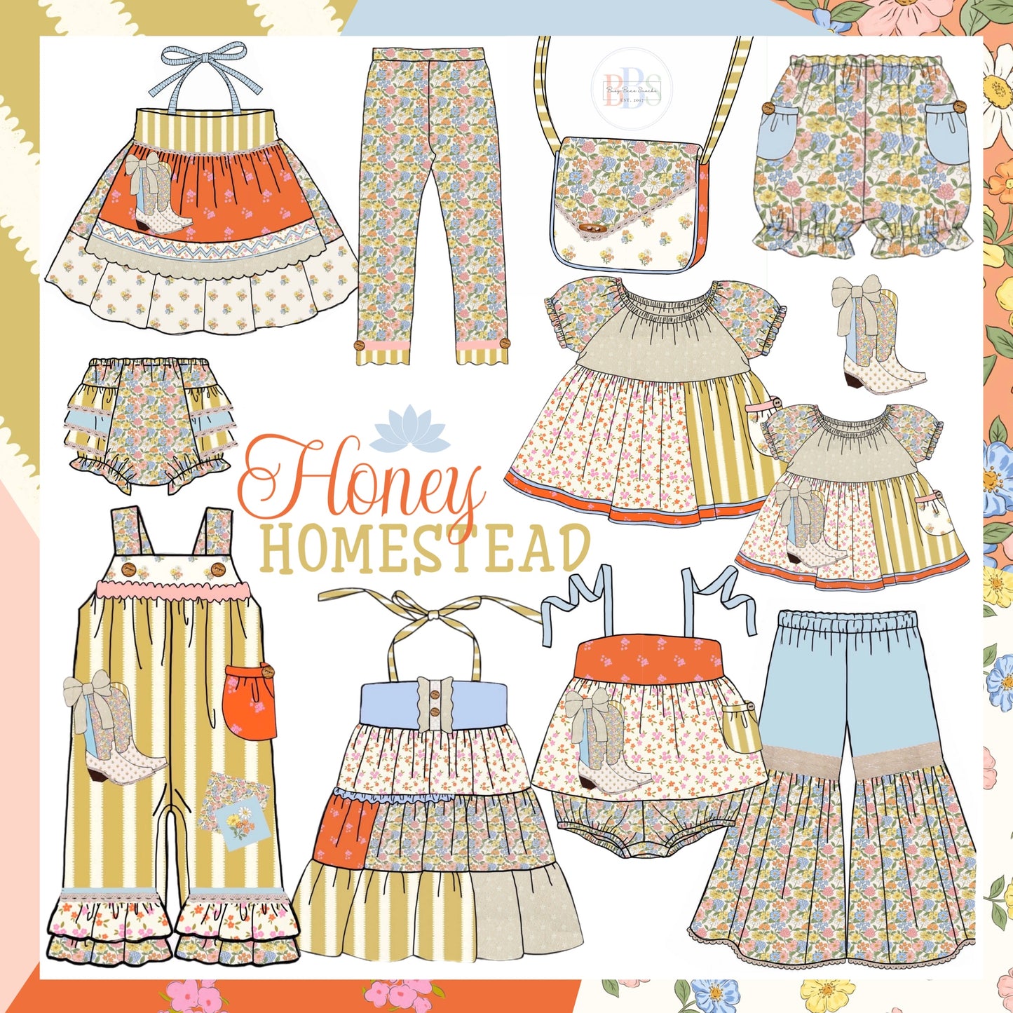 Honey 3: Homestead- Boots: Girls Woven Bubble