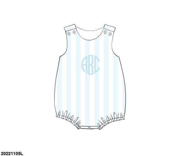 Pre Order 138: Pastel Stripe- Boys Knit Bubble
