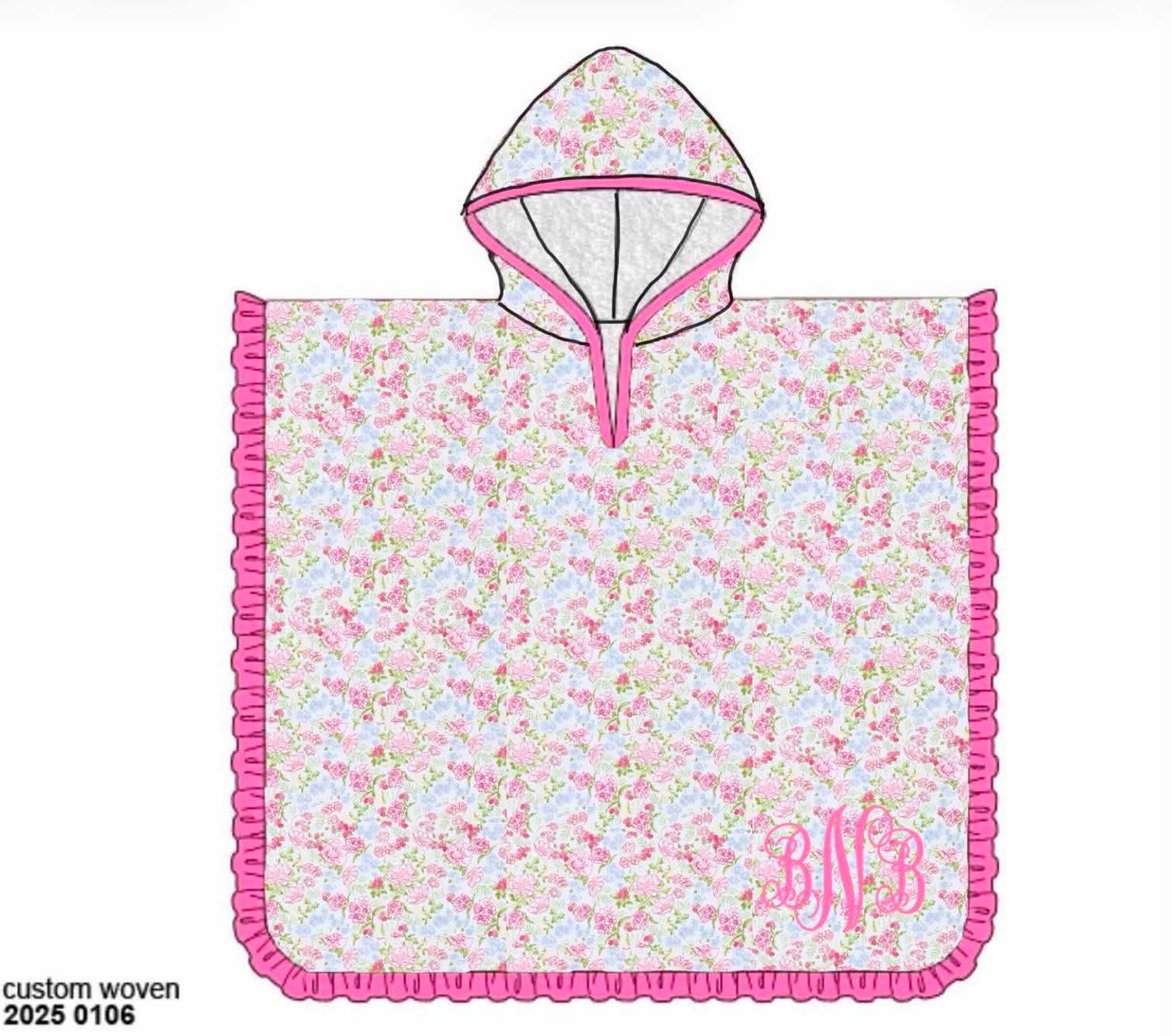 Pre Order 148: Aster & Lane- Girls Hooded Swim Cover