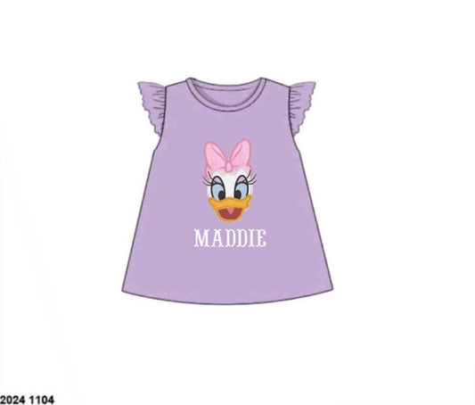 Black Friday Presale: Character Collection- Girls Daisy Appliqué Shirt