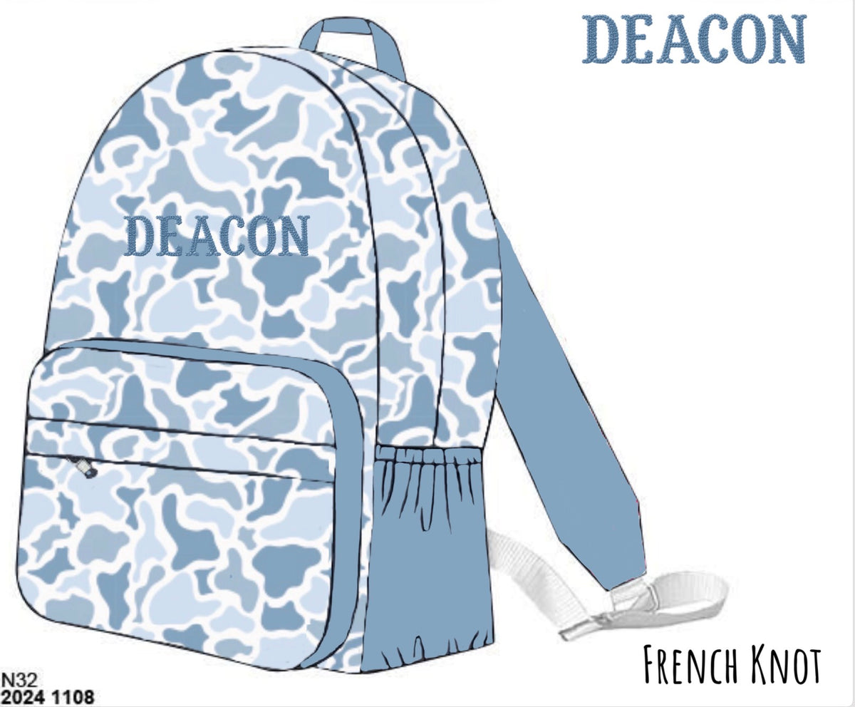 Camo Craze Flash Presale: Backpacks- Blue