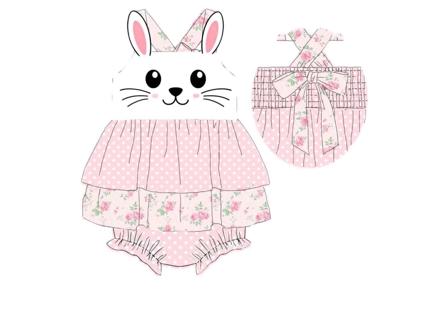 Special Pricing 2.0: Hoppy Face- Girls Woven Bubble