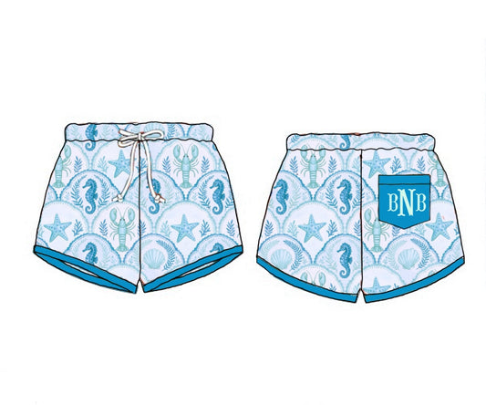 Pre Order 149: August Coast- Boys Woven Shortie Swim Shorts
