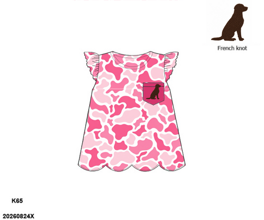 Camo Craze Flash Presale: Girls Knit Shirt- Pink