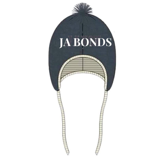 RTS: Custom Beanies- Blue "JA BONDS"