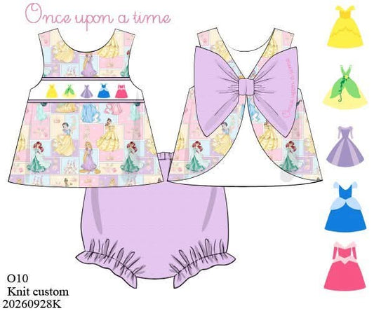 Pre Order 152: Girls Only- Once Upon A Time Bloomer Set