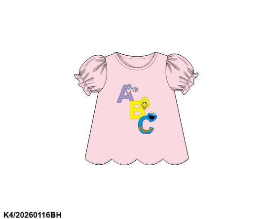 Pre Order 139: BTS Shirt Only- Girls Street Friends Appliqué Knit Shirt