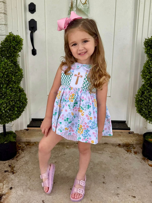 RTS: Sweet Grace- Girls Woven Bloomer Set