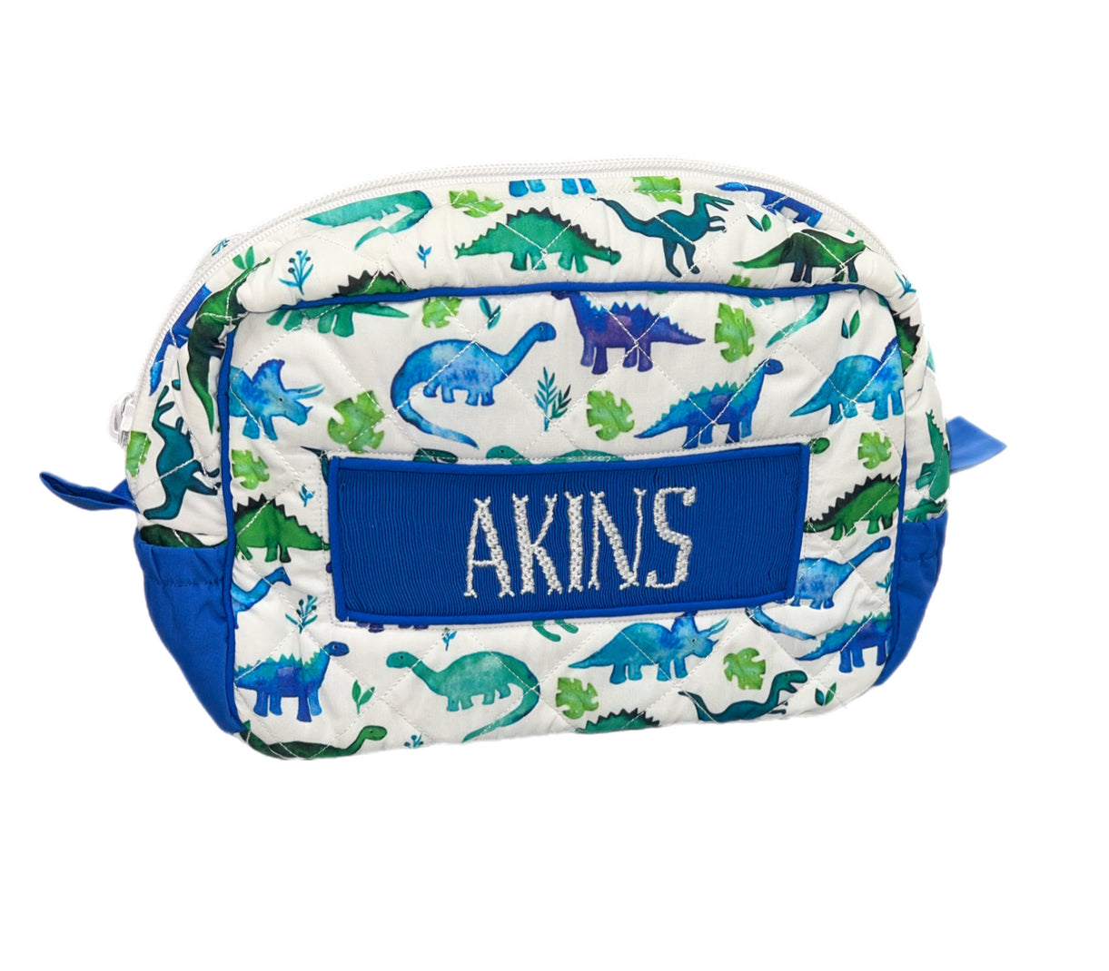 RTS: Watercolor Dino’s Luggage Collection- Accessory Bag “Akins”