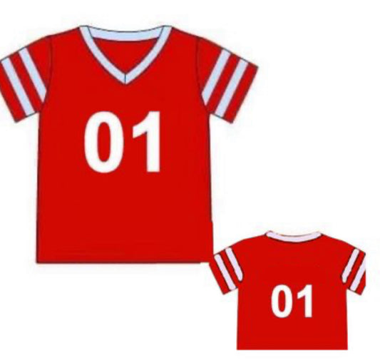 RTS: Team Spirit Collection- Red & Blue Knit Jersey