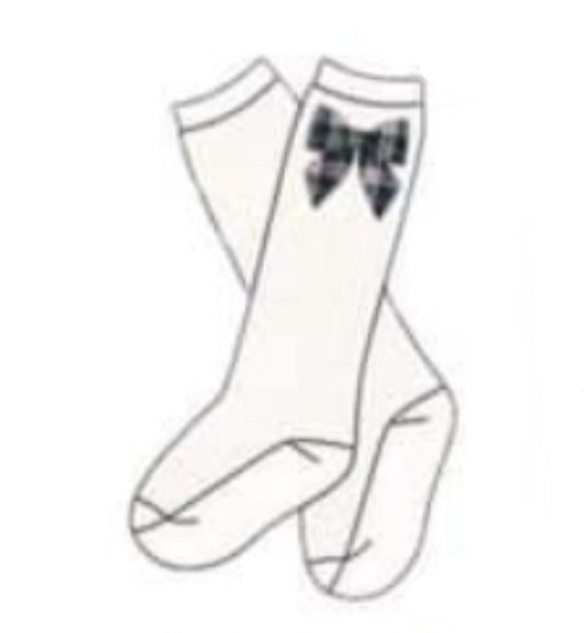 RTS: Navy Plaid Collection- Girls Socks