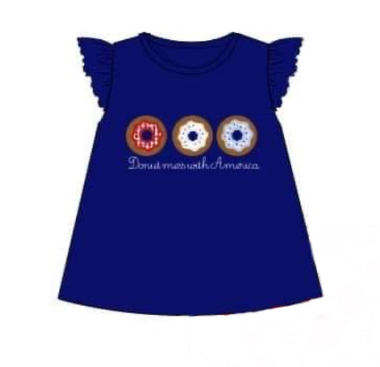 RTS: DEFECT- Shirt Only Collection- Donuts- Girls Knit Shirt