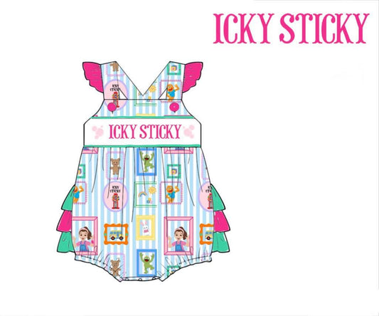 Pre Order 150: Icky Sticky- Girls Name Smock Bubble