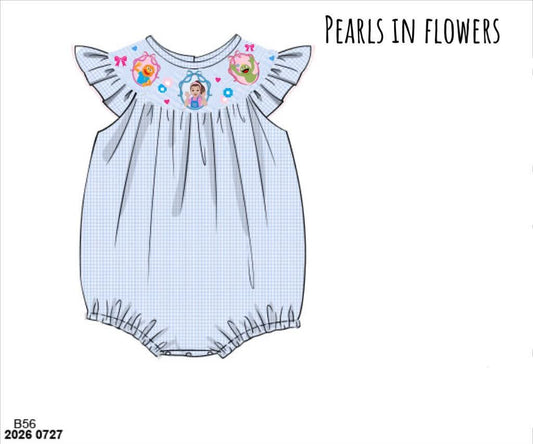Pre Order 150: Icky Sticky- Girls Smocked Woven Bubble
