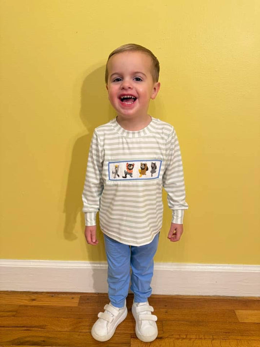 RTS: Aunt Eww's Collection- Boys Knit Jogger Set