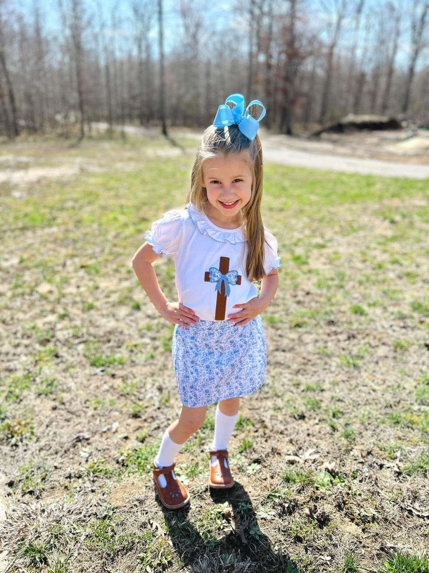 RTS: Brentwood Crosses- Girls Woven Skort Set