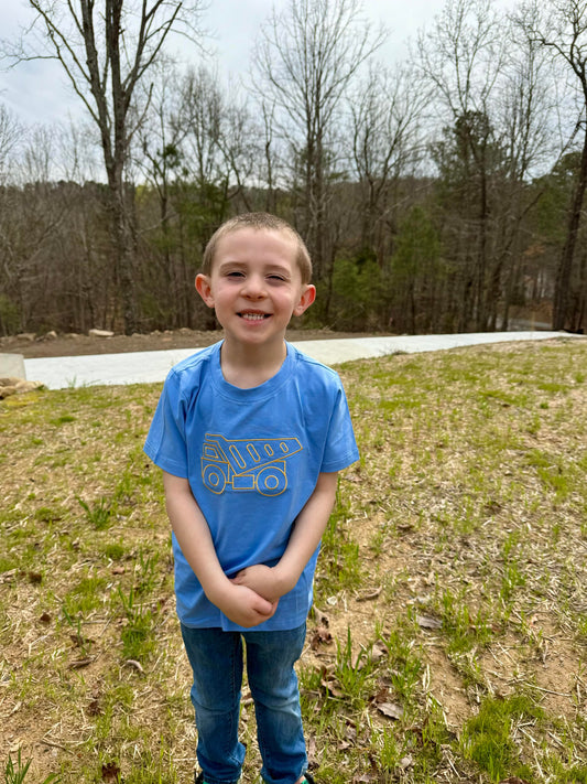 RTS: Boys Only- Dump Truck Knit Shirt