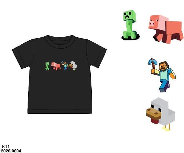 Pre Order 146: Boys Only- Block Game Embroidered Knit Shirt