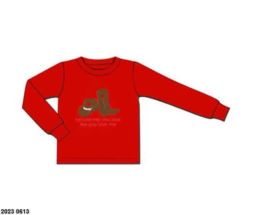 Pre Order 132: Excuse Me- Boys Knit Shirt