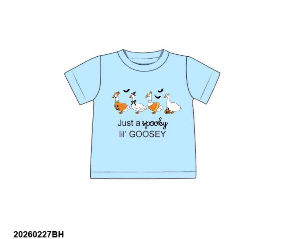 RTS: Halloween Shirt Only- Spooky Lil' Goosey Boys Shirt