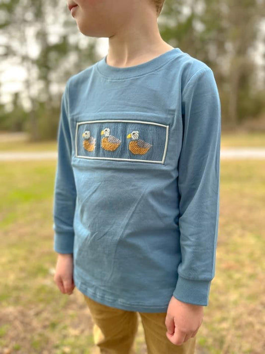 RTS: Winter Ducks- Boys Knit Shirt