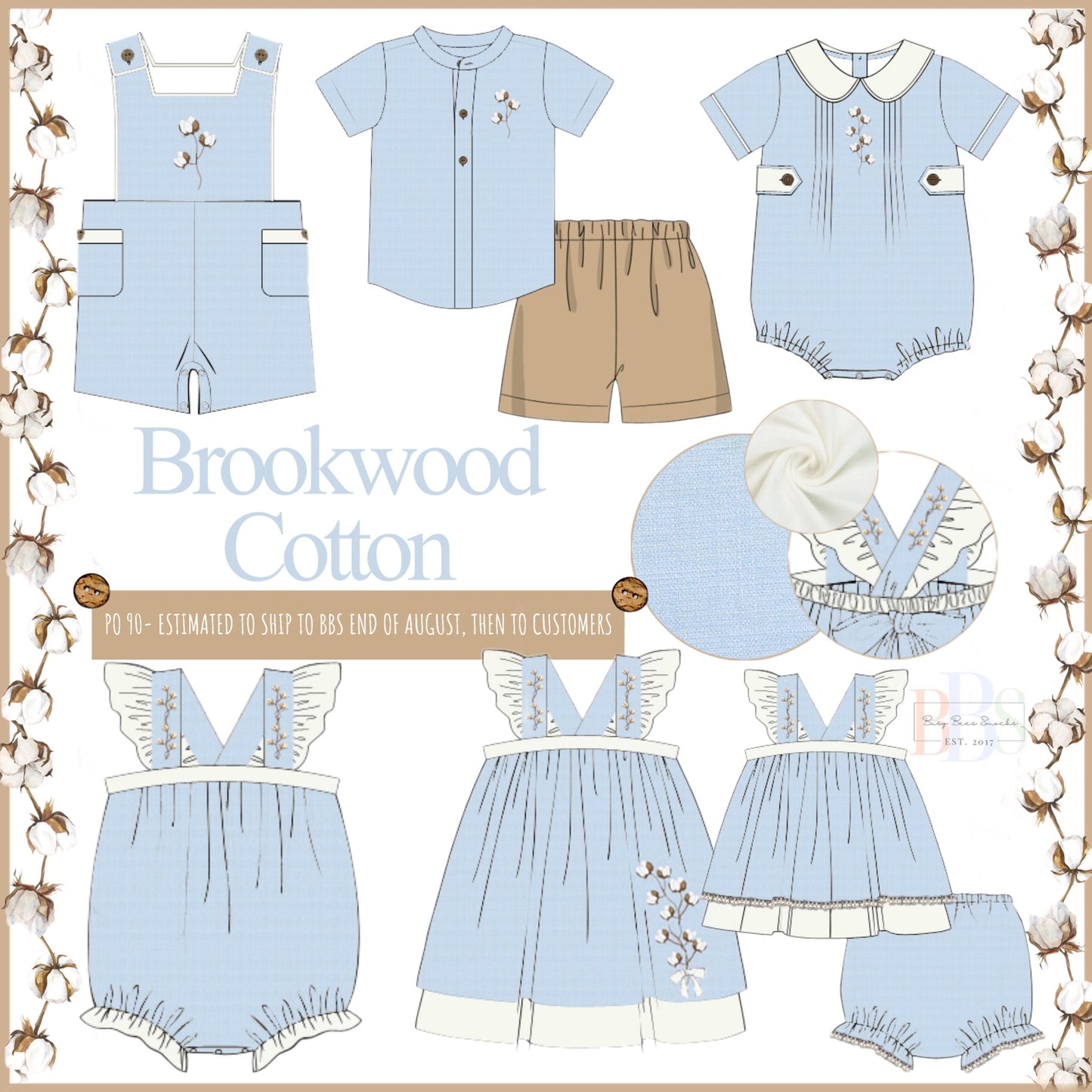 RTS: Brookwood Cotton- Boys Linen Short Set