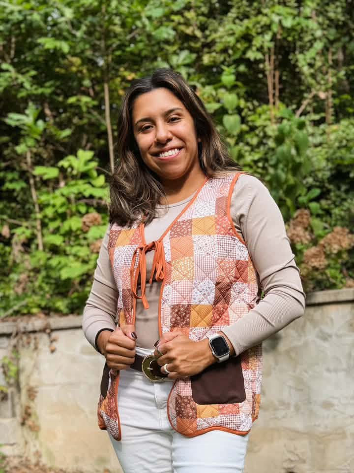 RTS: Becca's Patchwork- Mom/Mini Quilted Woven Vest