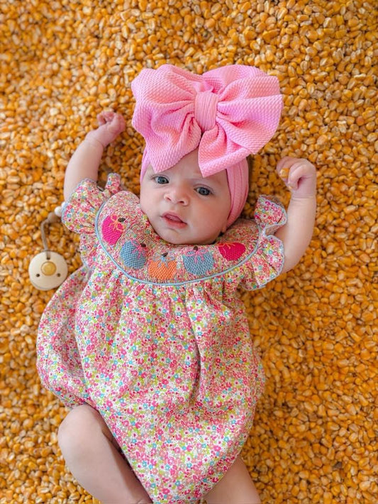RTS: Remy's Pumpkins- Girls Woven Bishop Bubble