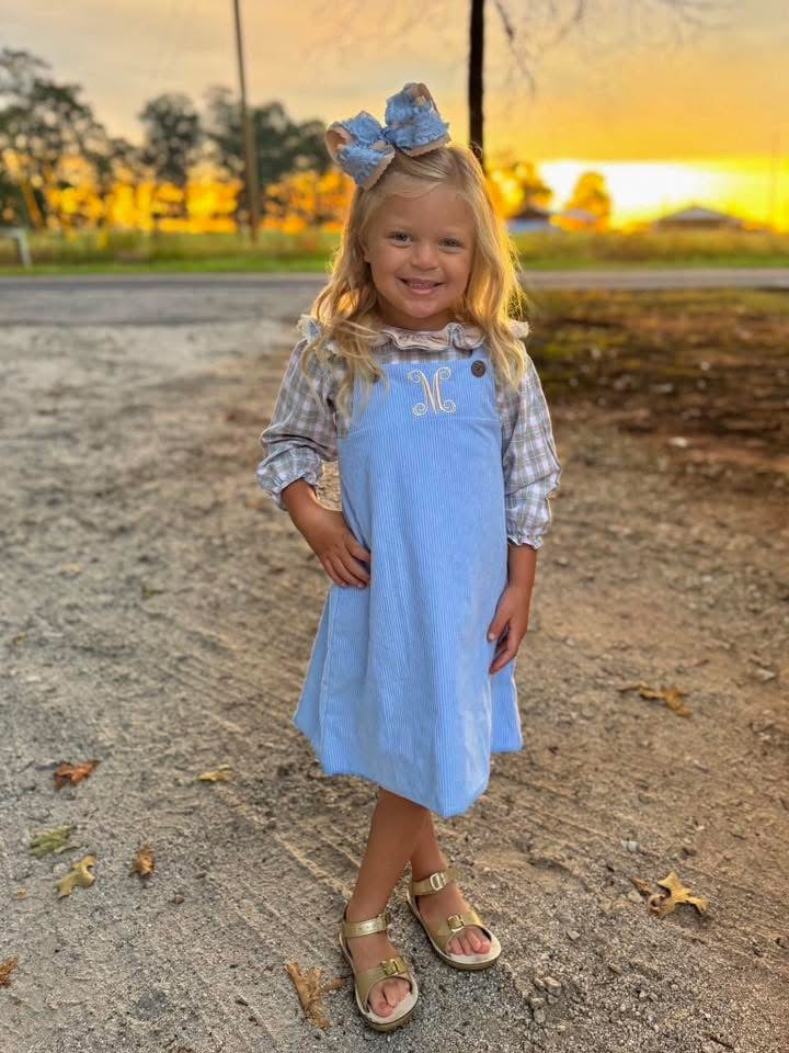 RTS: Will Anders- Girls 2pc Corduroy Dress