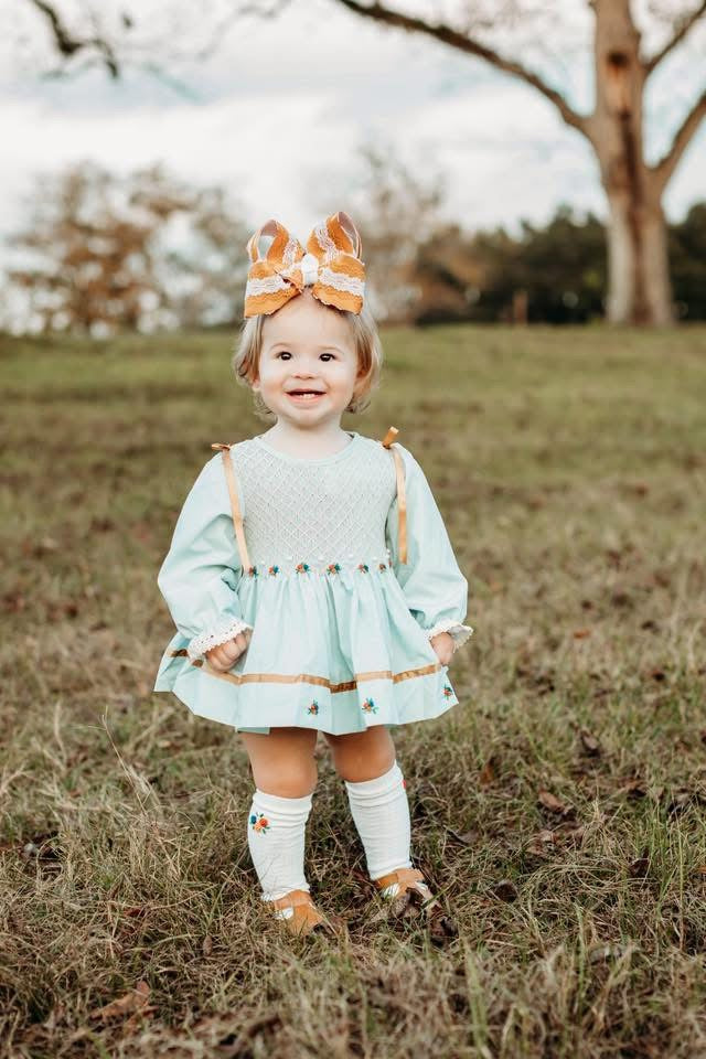 RTS: Fall Heirloom- Girls Woven Bloomer Set