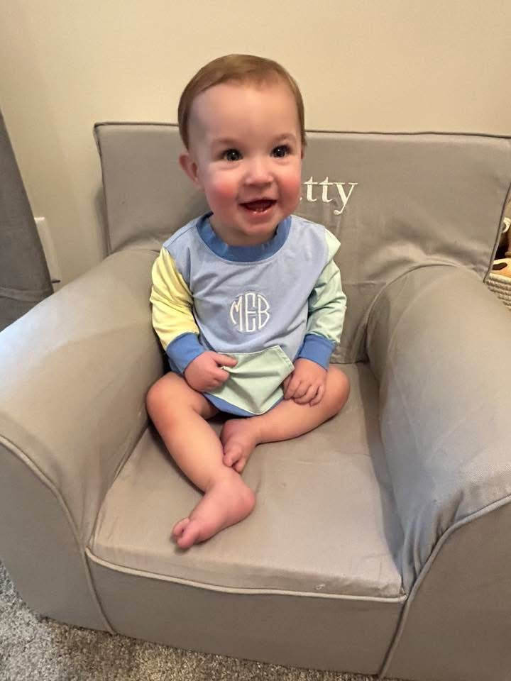 RTS: Winter Colorblock- Boys Knit Play Bubble