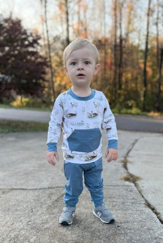 RTS: SS Busy Bees- Boys Knit Jogger Set