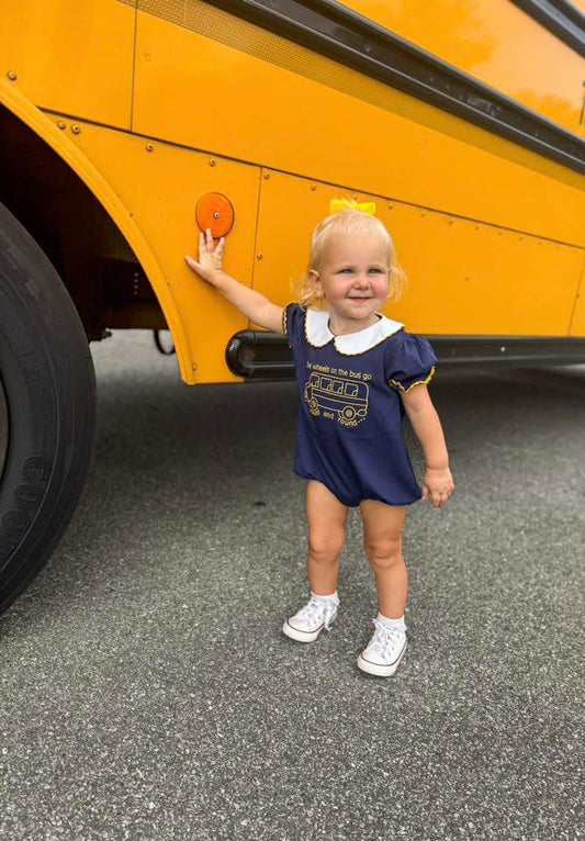 RTS: Wheels on the Bus- Girls Knit Bubble