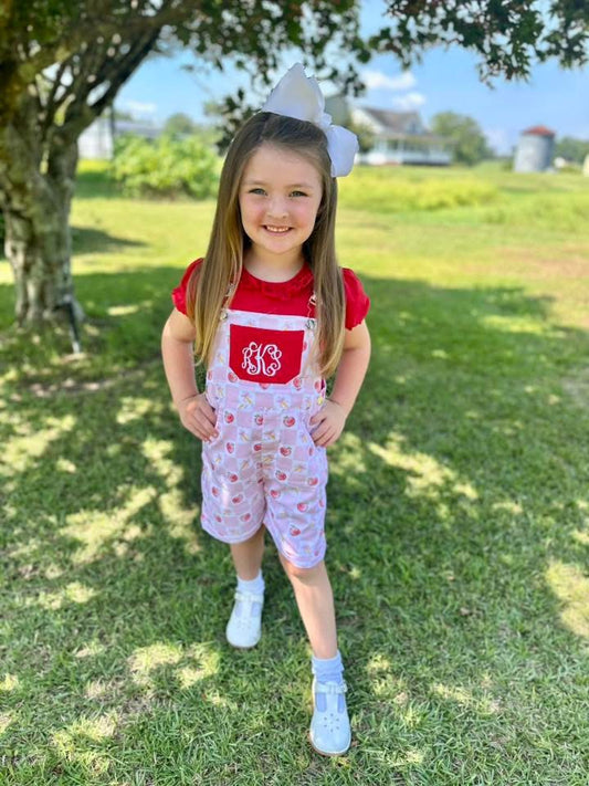 RTS: Teachers Pet- Girls Woven Overalls