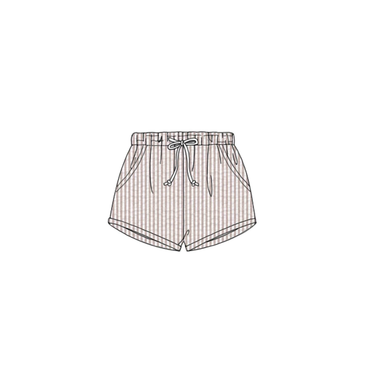 Pre Order 149: Spring Puppy- Seersucker Shorts